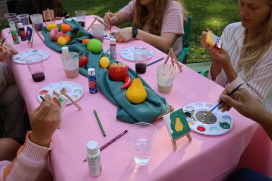 Paint Tiny Canvases in Forsyth Park